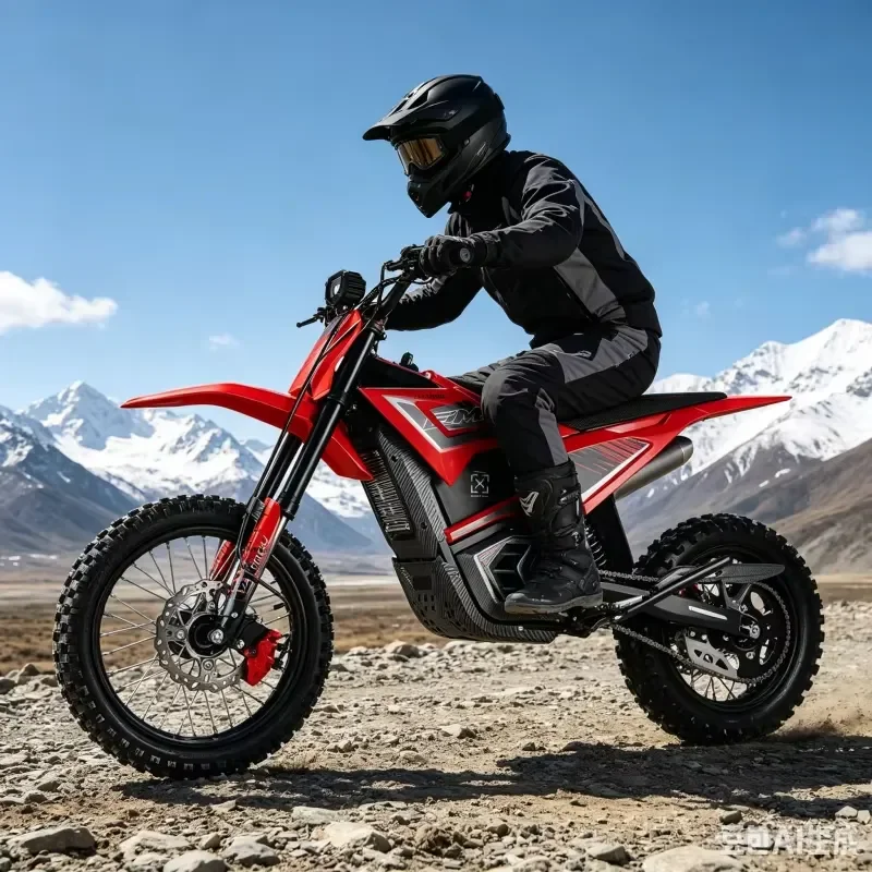 Valtinsu Em5 Dirk Bike 40Mph 23.4Ah Battery Red Electric Motorcycle Off Road Electric Pit Bike