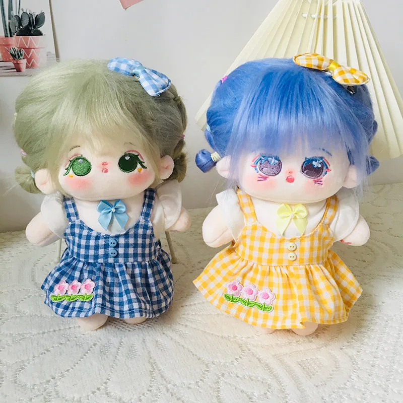 Doll Clothes for 20cm Idol Doll Outfit Accessories Hanfu Dress Hoodie Overall Hat Hamburger Backpack for Star Dolls Toys Gift