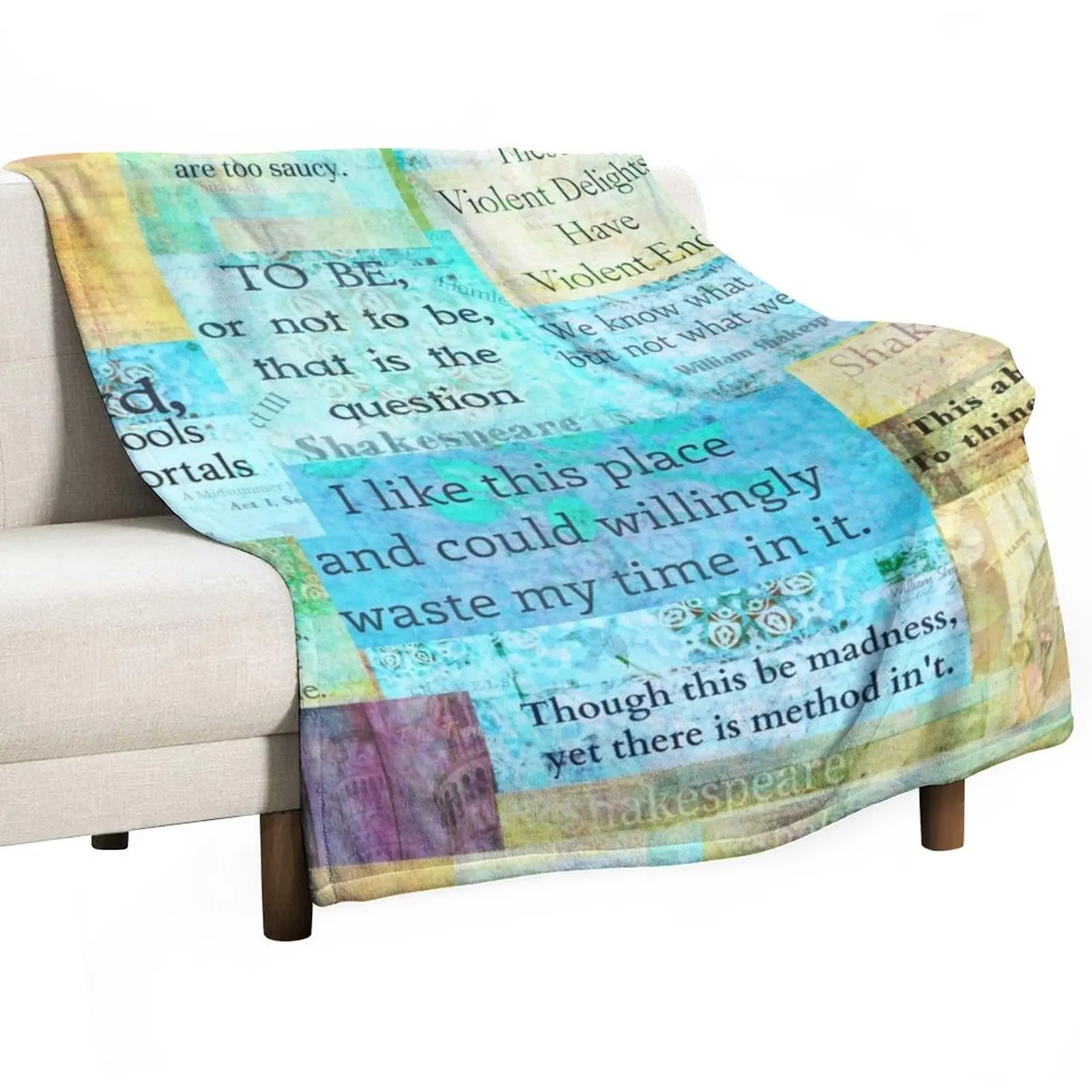 

Shakespeare Quotes Throw Blanket Luxury Brand Blanket Giant Sofa Blanket