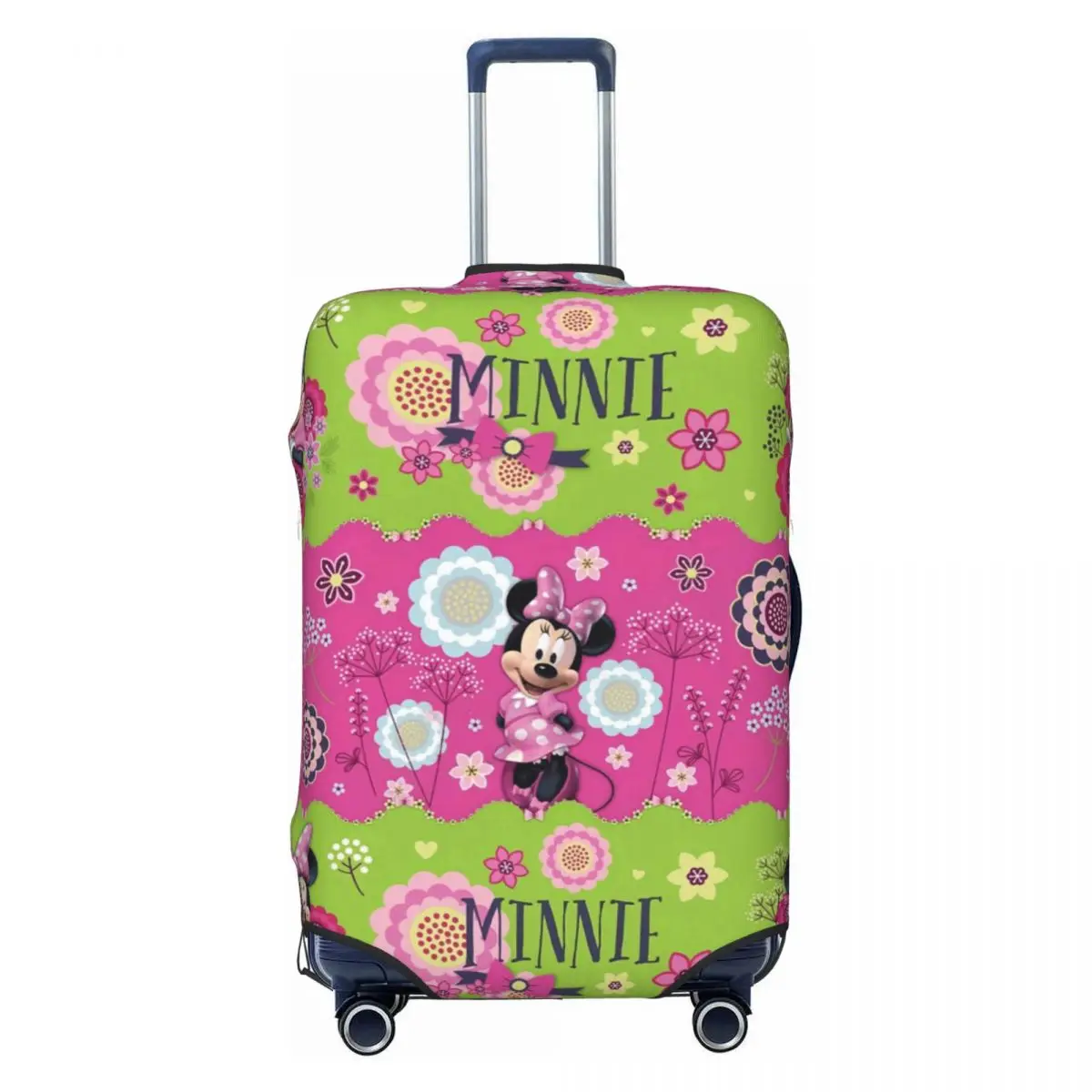 

Cartoon Minnie Mouse Travel Luggage Cover Washable Suitcase Cover Protector Fit 18-32 Inch