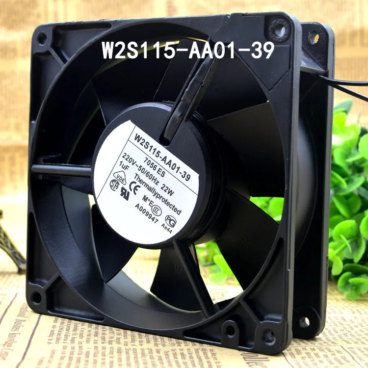 1PIECE metal Silent Cooling Fan 22W DC220V Advanced cooling fan 127*127*38mm W2S115-AA01-39 Industrial control fan