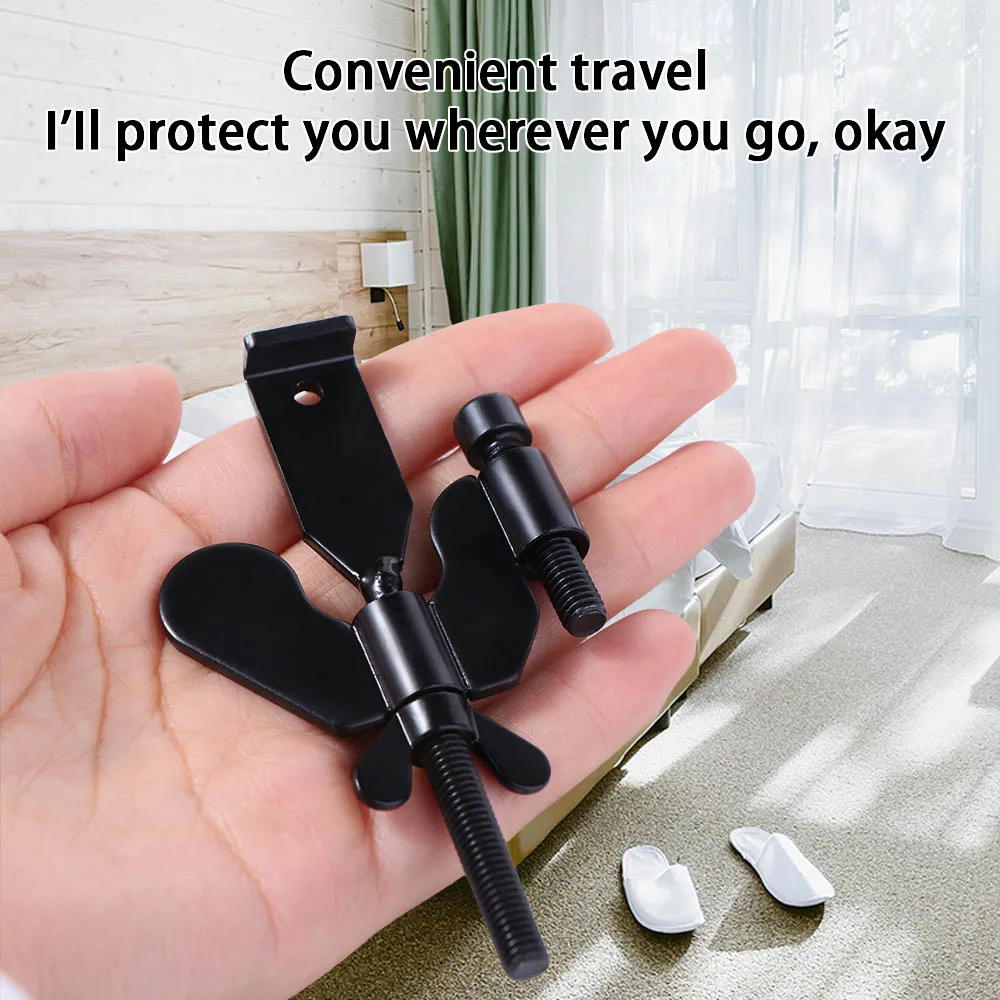 

Waterproof Anti-theft Door Lock Portable Childproof Lock Buckle Zinc Alloy Privacy Door Stopper Travel