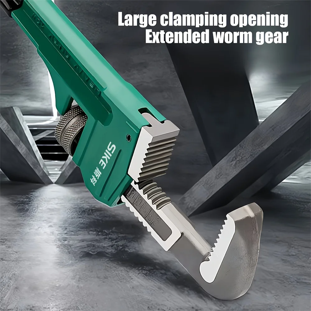 Heavy Duty Pipe Wrench 14/18 Inch Adjustable Steel Jaws, Multi-Functional Plumbing Tool For Pipe Repair & Installation