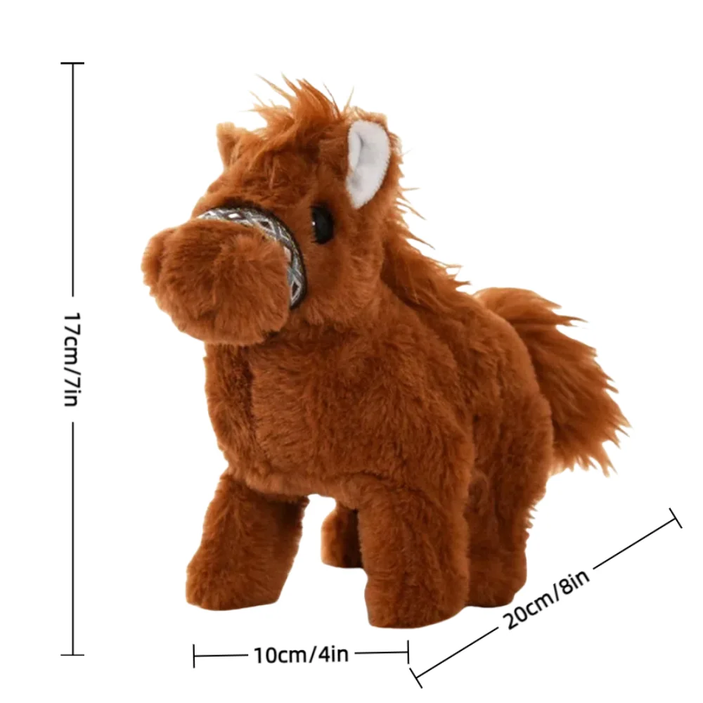 Funny Walks Realistic Robot Pony Wags Tail Interactive Robotic Pony Acts Like Real Barks Pet Gift