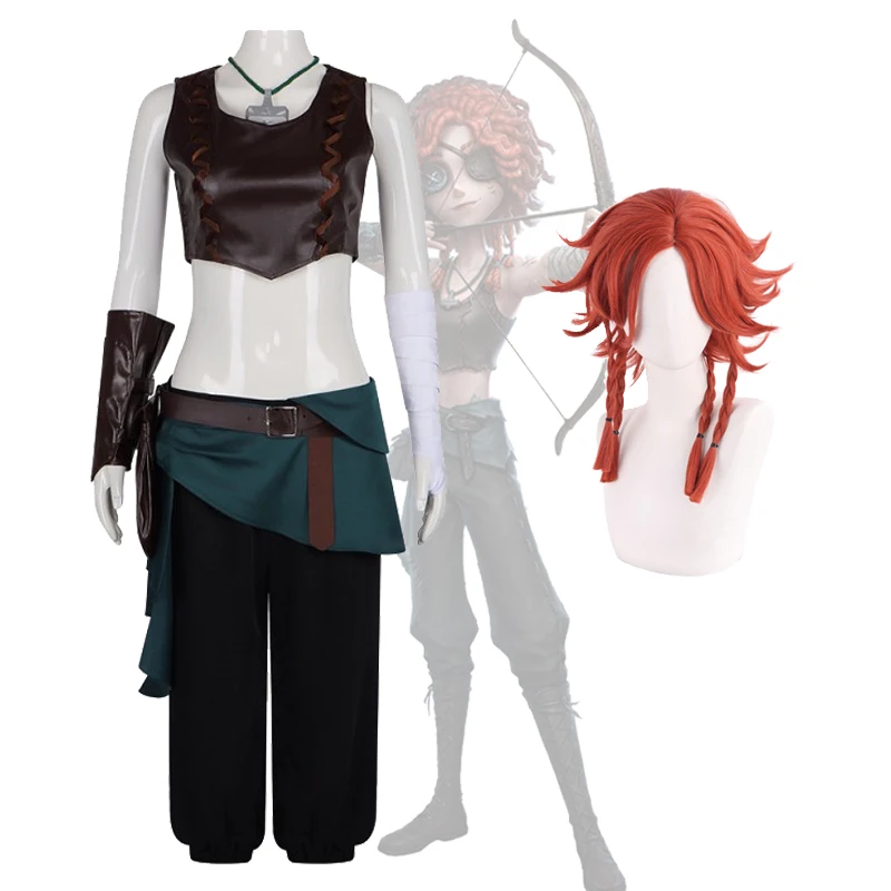 

Identity Ⅴ Archer Cosplay Costume And Wigs Survivor Brynhildr Vilulfr Combat Uniform Set Halloween Game Character Costumes
