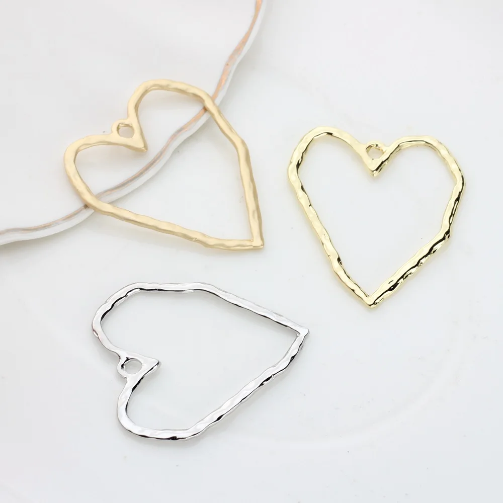 Hearts of Zinc Alloy Charms for Personalized Accessories