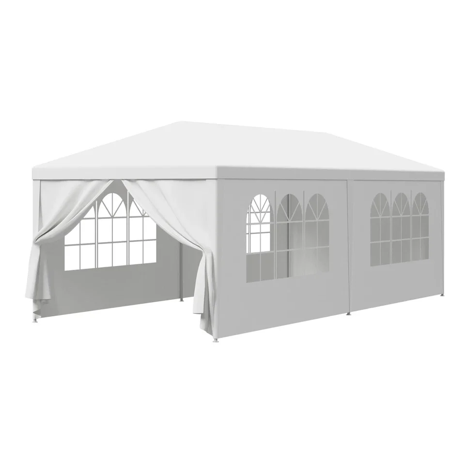 10' x 20' Outdoor Canopy Party Wedding Tent With 6 Walls Gazebo garden BBQ Tent