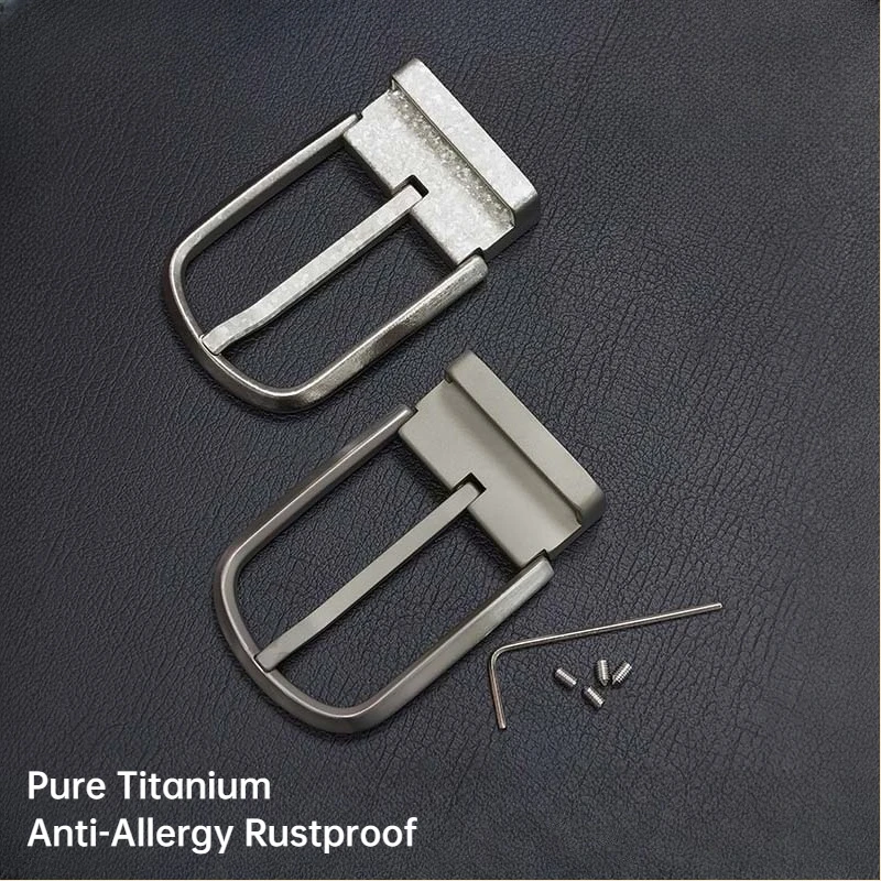 3.5 سنتيمتر/3.8 سنتيمتر التيتانيوم النقي الجليد زهرة دبوس مشبك غير قابل للصدأ حزام رئيس المشبك-الرجال النساء موضة الذيل كليب دبوس مشبك الإكسسوارات #3