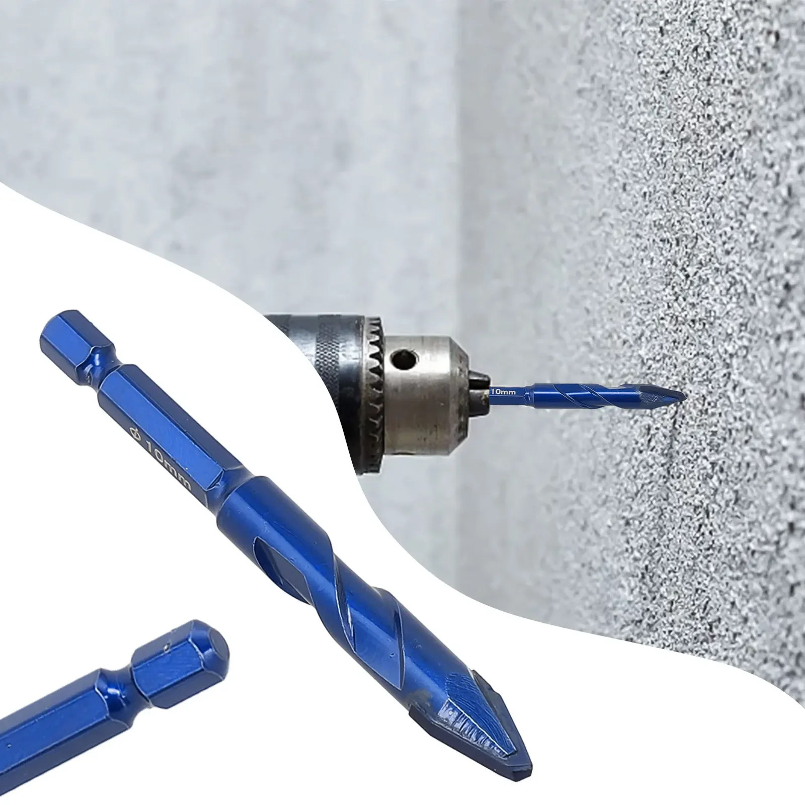 

1pc Drill Bits Carbide Drilling For Wall Glass Wood Metal Tiles 6-12mm For Wood/Concrete/Ceramic/ Metal/Glass,Woodworking