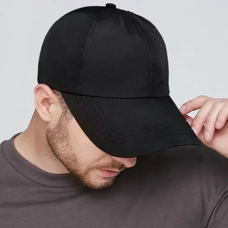 Neue Große Größe 63-67 cm Schnell Trocknend Baseball Caps Männer Atmungsaktive Papa Hut Plus Größe Einstellbar Weiche krone Lauf Caps Unisex Hüte – Detail 6