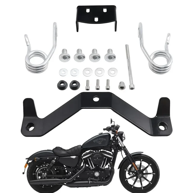 

Для Harley Sportster 1200 883 2004-2006 2010-2016 Железный 883 комплект сиденья мотоцикла поддерживающий кронштейн на пружину седла аксессуары