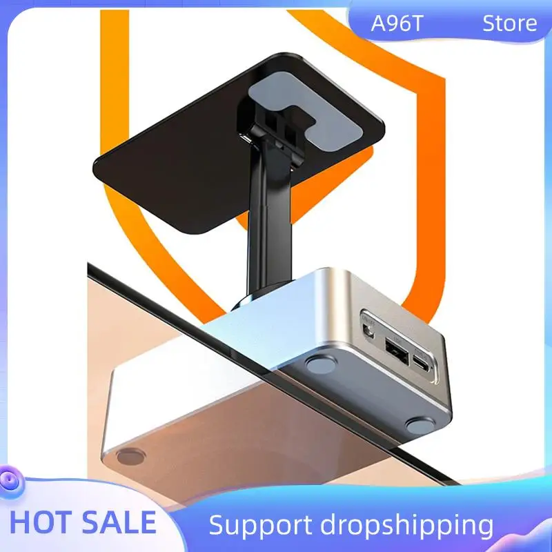 

A96T 3X 3-In-1 Mobile Phone Holder, Audio Power Bank, Bluetooth Call Speaker, Multi-Function Foldable Rotating Desktop,Gray