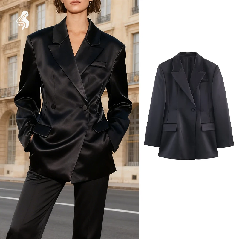 

Womens Fashion Blazer Three Button Pockets Herringbone Blazer Elegant And Stylish Suitable For Work And Casual Wear Trafizaran