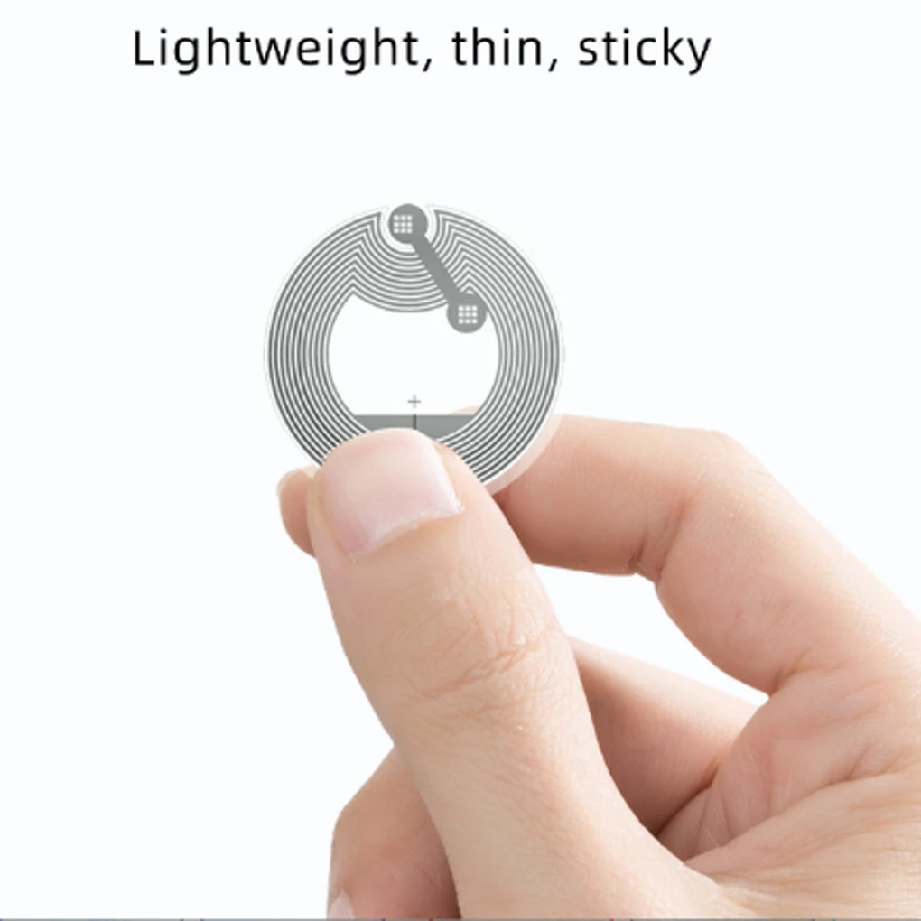 

Наклейки для общения ближнего поля с клейкой спинкой, 50 шт., этикетки NTAG213, самоклеящиеся, совместимые, вращающиеся