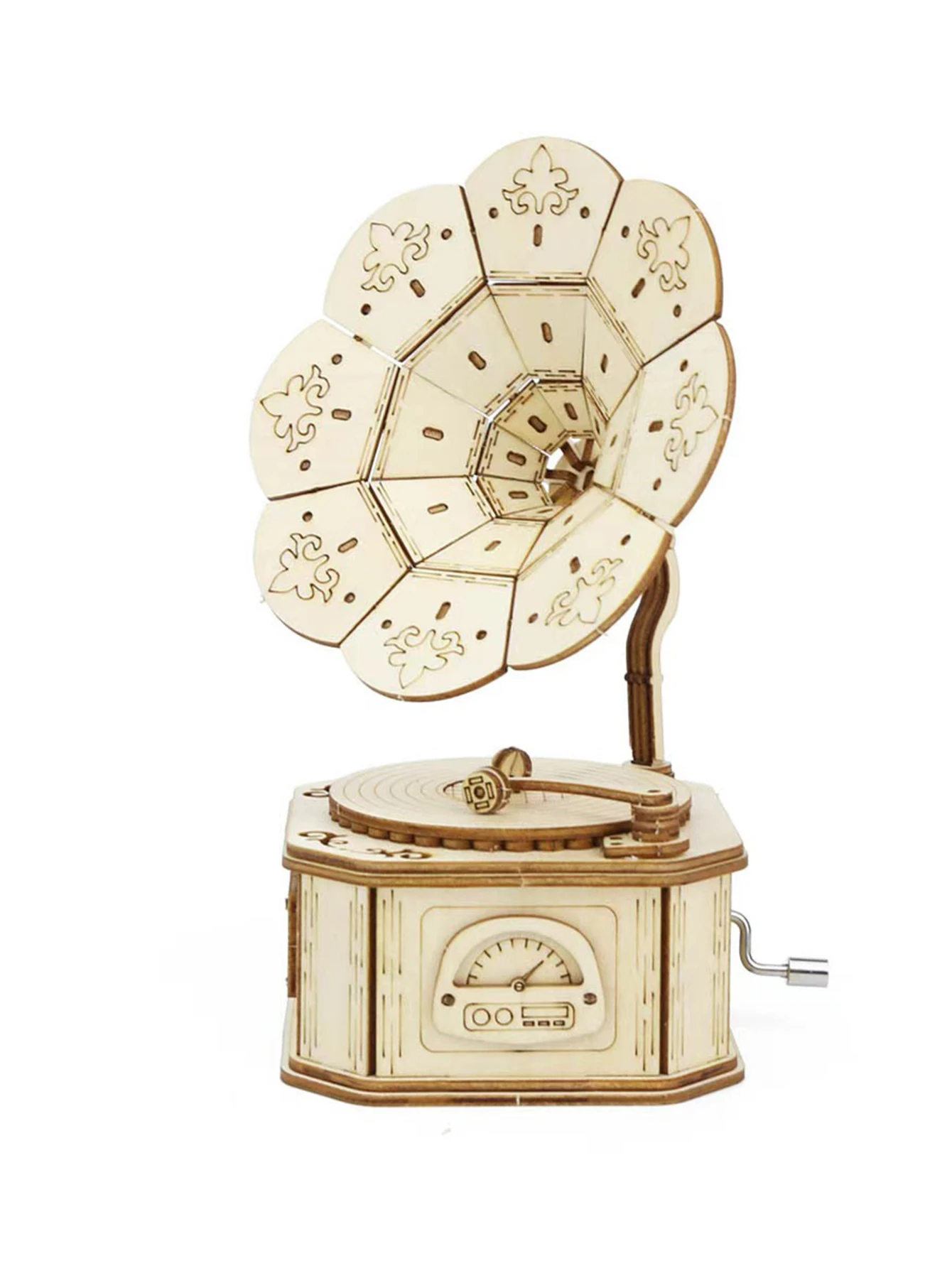 

3d wooden puzzle phonograph music box You are my sunshine Handmade Assembly Model kit DIY Crafts Holidays birthdays Christmas gi