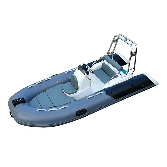 Small Fiberglass Rigid Hull Inflatable Boat PVC Hypalon Orca Tube For Outdoor Marine Leisure Water Sports