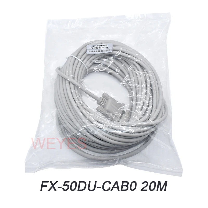 FX-50DU-CAB0 20M Touch Screen Programming Cable For FX0 FX2n FX1N F940 F930 PLC GOT-F940 GOT-F900 HMI GS2107 GT15 GT11