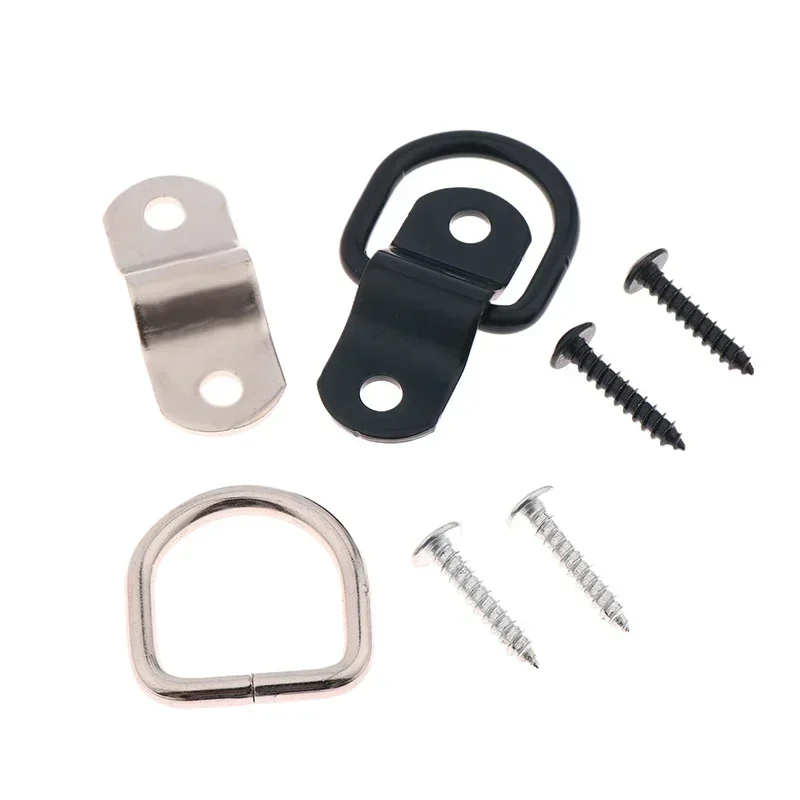 الثقيلة D-حلقة سحب هوك الفولاذ المقاوم للصدأ مقطورة التعادل أسفل مرساة الأسود آمنة البضائع سيارة شاحنة مغلقة متعددة الأغراض جبل