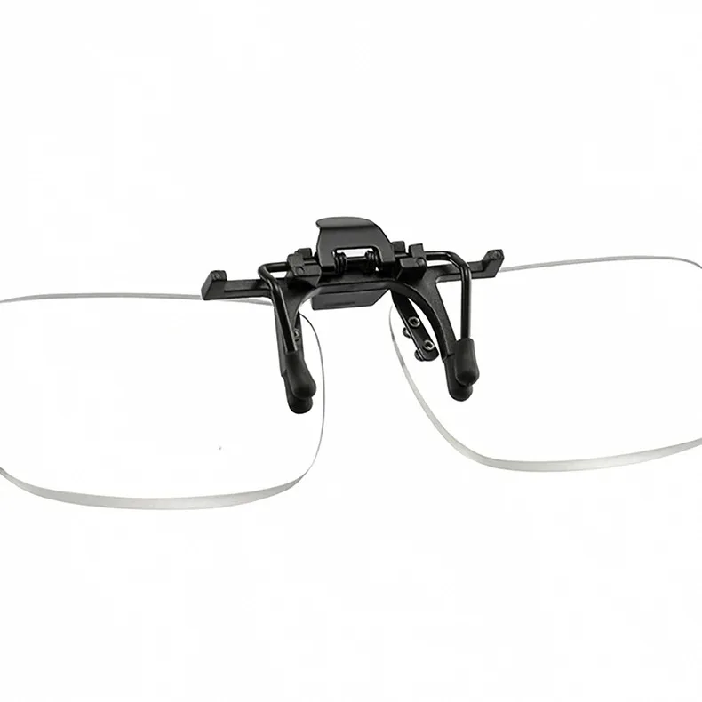 Flip Up Down Clip Lesebrille Ultraleicht mit Clip Anti-Blau-Lupe Randlose optische Linsen Presbyopie-Brille – Detail 15