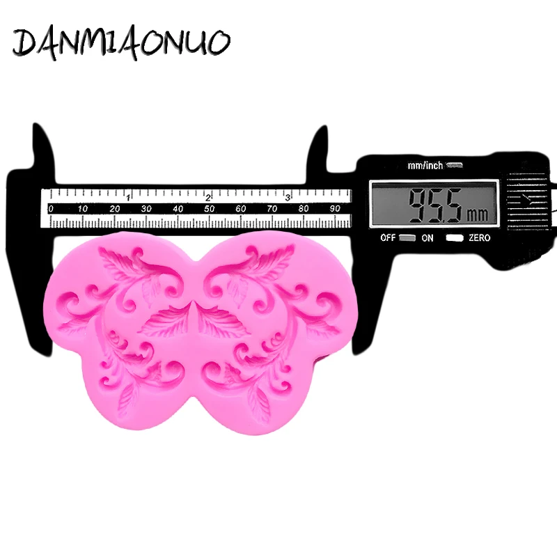 DANMIAONUO-Moldes De diseño De pastel De vid De hoja A0943033, Para Gelatinas De Silicona, pudín De gelatina, mousle De Silicona, pastelería Arabe