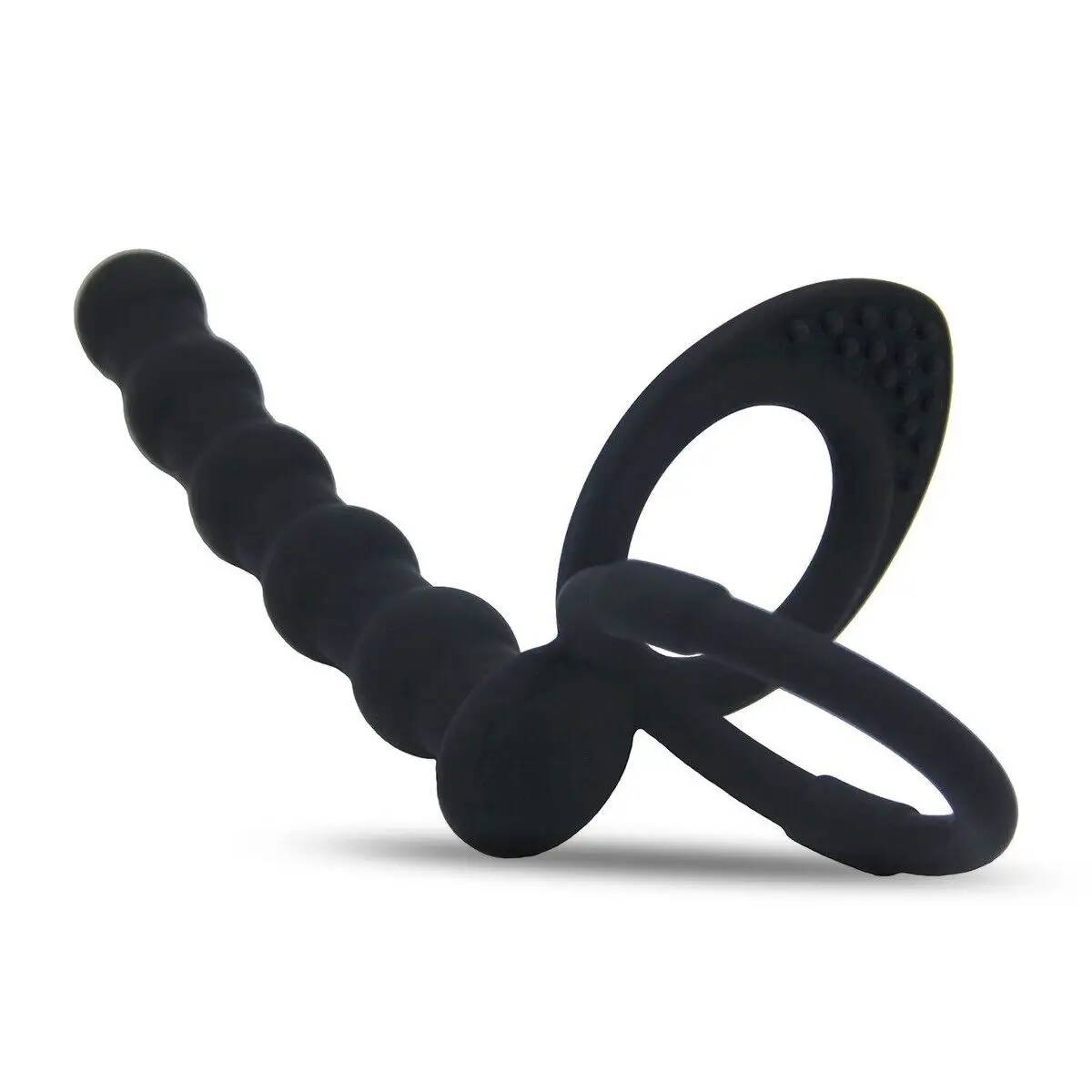 Double Penetration Penetrator DP Anal Sex Beads Butt Plug Penis Cock Ring