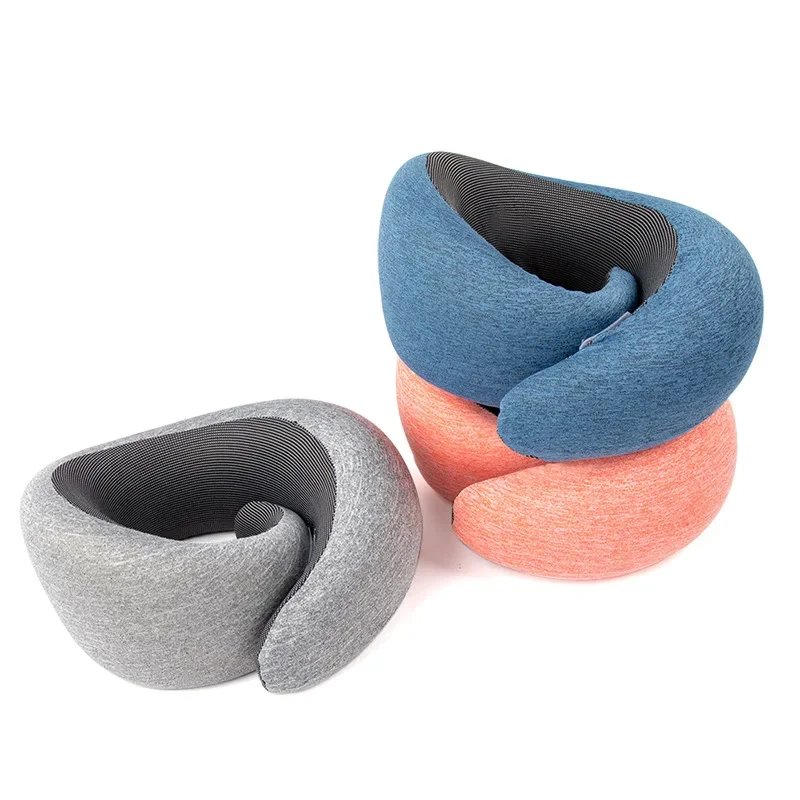 U Shape Memory Foam Neck Pillow Snail Travel Neck Pillows Portable Cervical Vertebra Airplanes Noon Break Pillow Relax