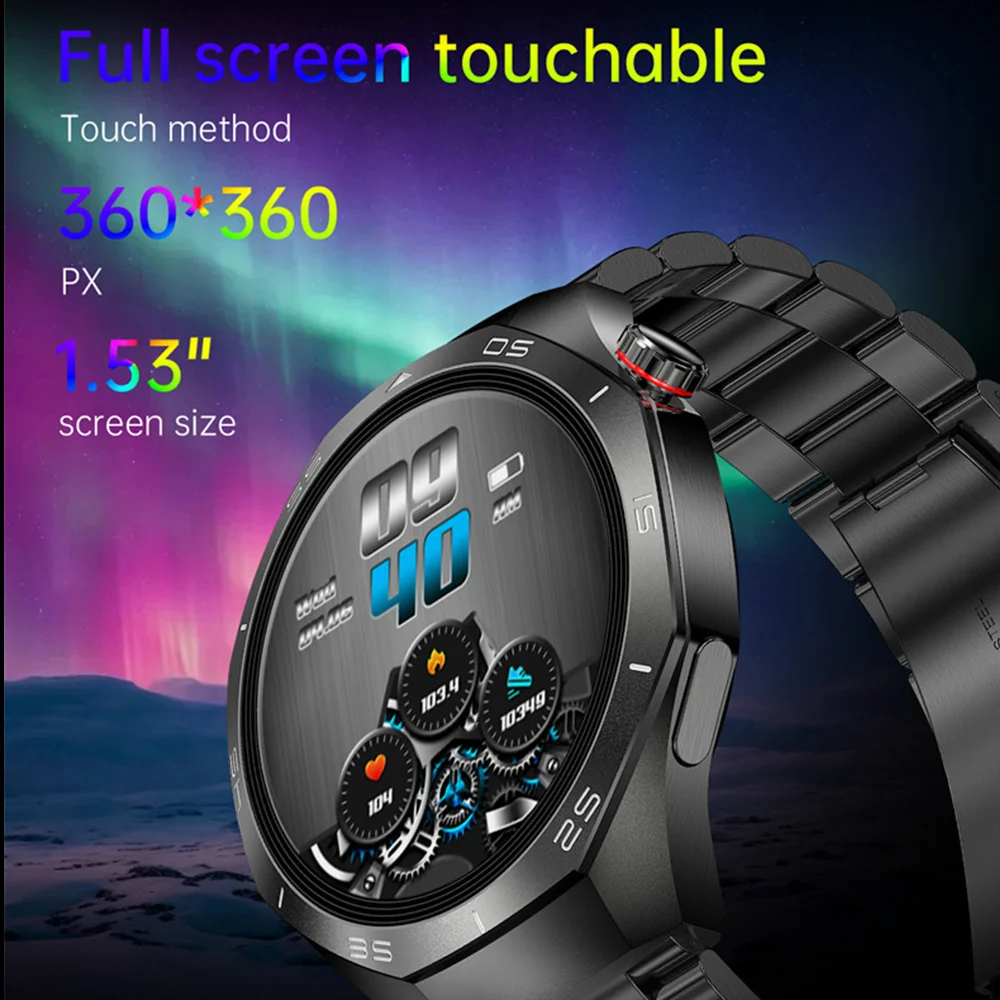 화웨이 GT5 PRO 스포츠 야외 SmartWatch 남성 업그레이드 버전 AMOLED 스크린 블루투스 통화 심박수 방수 여성 시계
