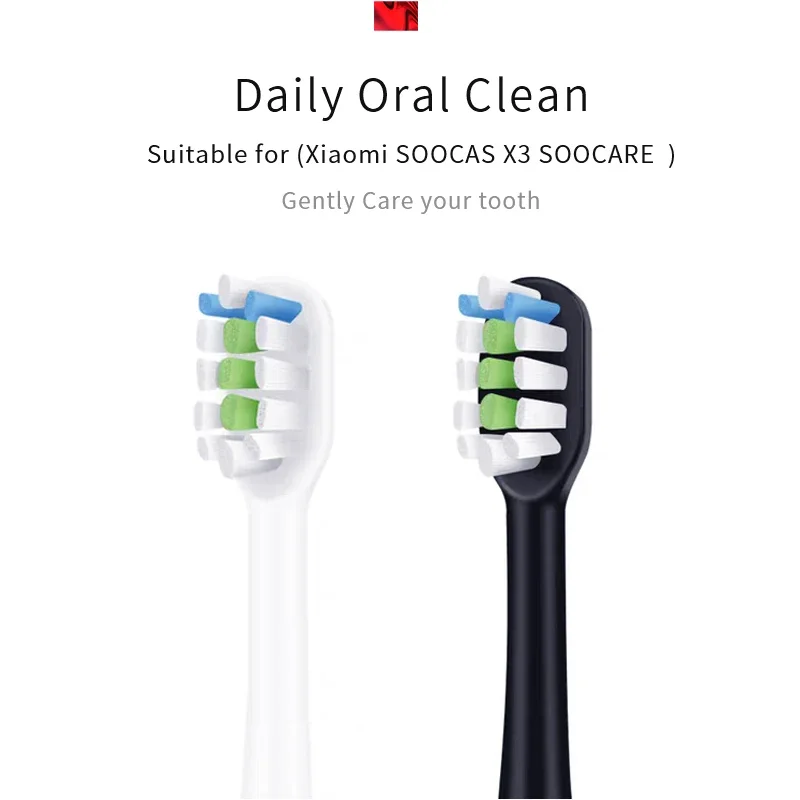 Replacement Brush Heads for Xiaomi SOOCAS X3 X1 X5 Electric Toothbrush - Dupont Bristle, 4/10/12 Pcs, Sealed Pack Children T