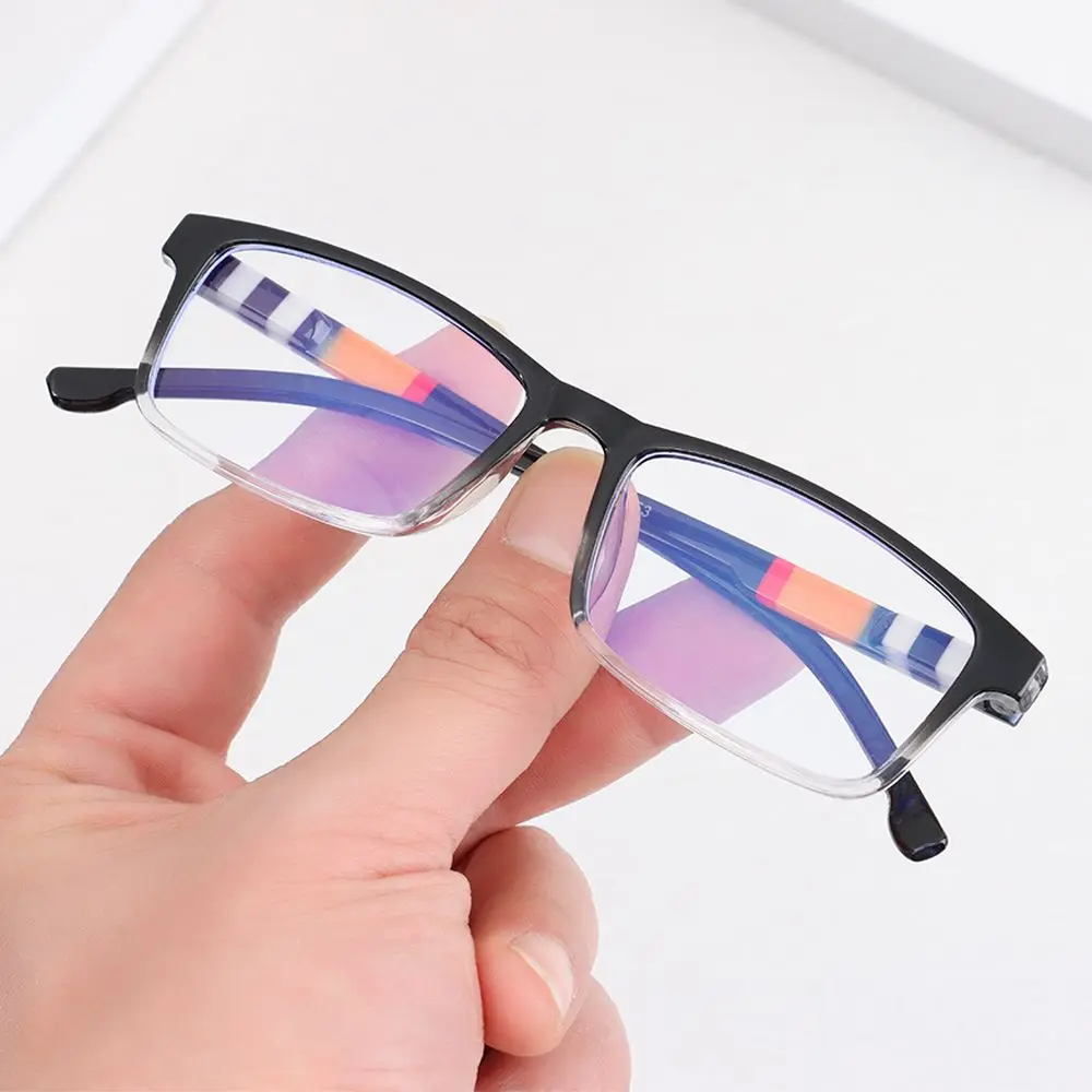 Gafas de lectura con luz azul estampadas очки, gafas cuadradas a rayas para presbicia para hombres y mujeres, gafas ultraligeras para miopía