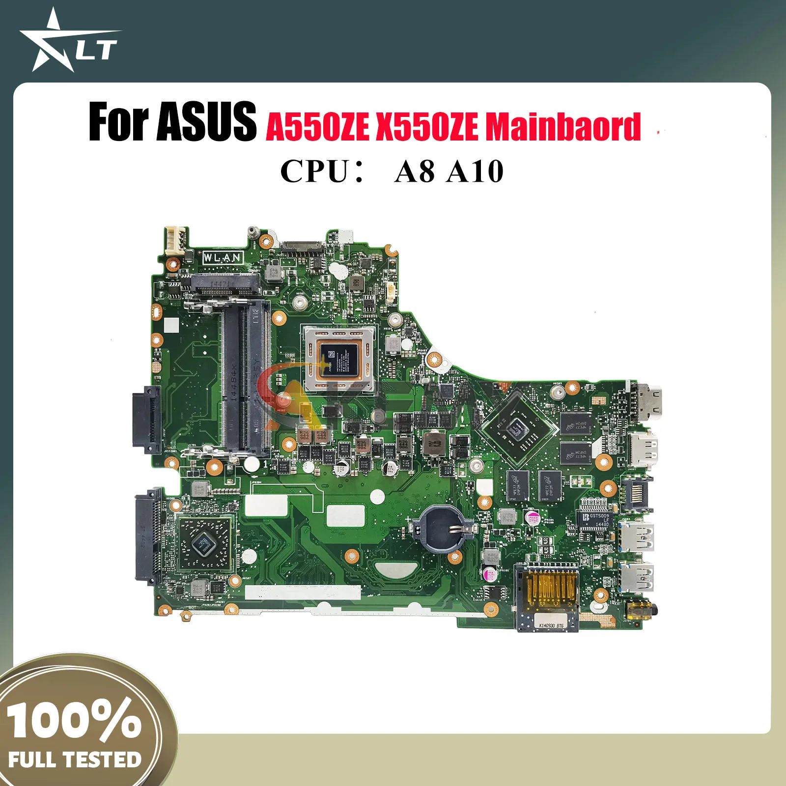 

X550ZE Материнская плата для ноутбука ASUS VivoBook K550ZE X550Z F550ZE X550ZE K555Z VM590Z A555Z A550ZE Материнская плата с процессором A8 A10 stk