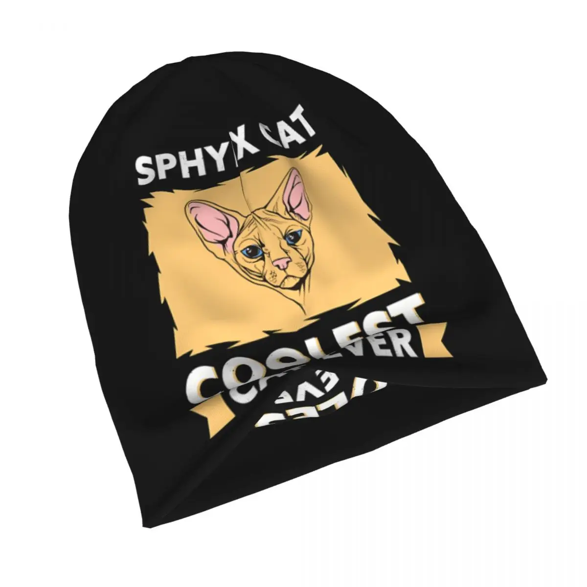 Hat Sphynx Cat Breed Cooler Cat Ever Poster Autumn Spring Caps For Men Women Sphynx Cat Skullies Beanies Ski Caps Soft Hats