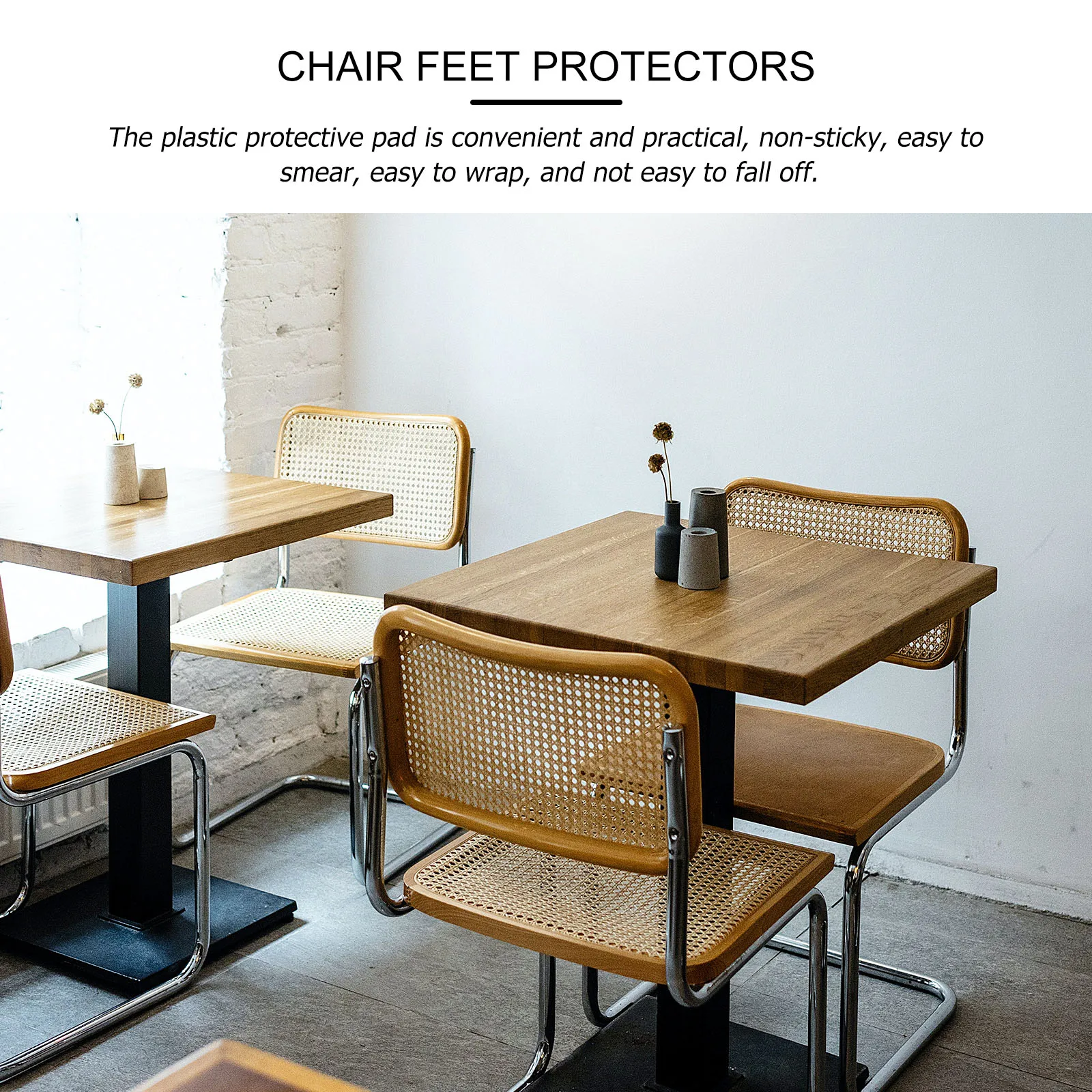 

20pcs Table Feet Covers Desk Foot Sleeve Furniture Pads Chairs Leg Protective Round Non Sticky Durable Practical