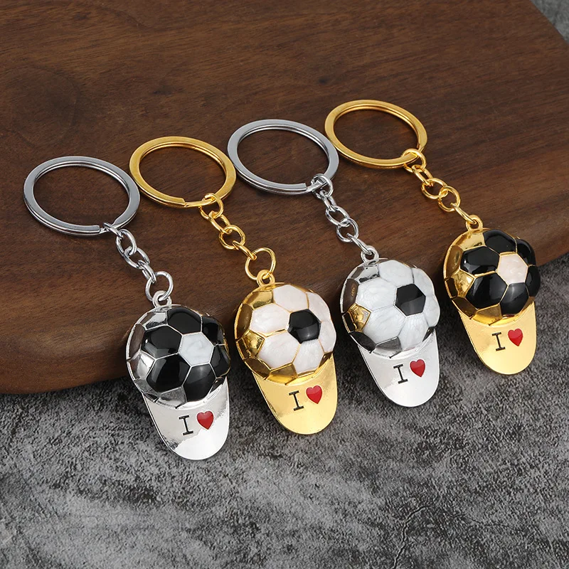 

Football keychain trophy fan keychain Paris Games commemorative small gift