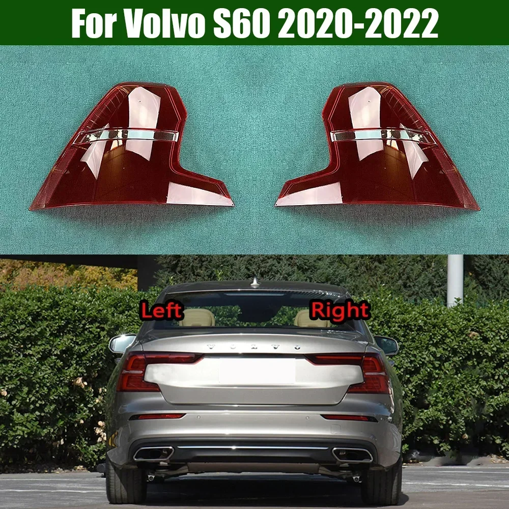 

For Volvo S60 2020 2021 2022 Taillamp Lamp Shell Transparent Mask Taillamp Cover Lens Plexiglass Replace Original Lampshade