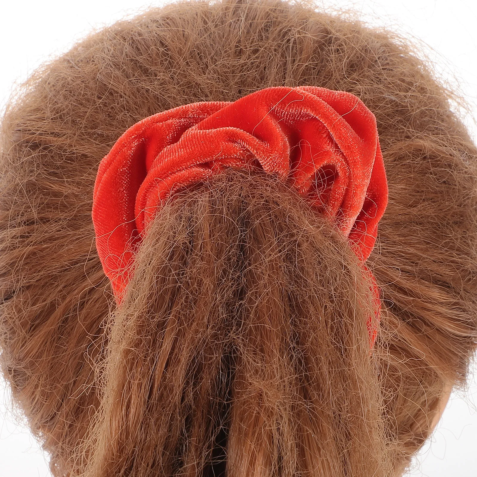 

4pcs Fluorescent Color Hair Scrunchies Elastic Ponytail Holders Flannel Girls Hair Accessories Women Bulk Bands