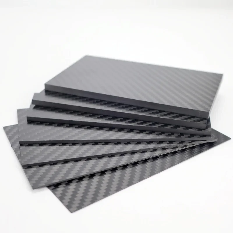 جديد عالي القوة 125 مللي متر x 75 مللي متر لوح من ألياف الكربون الحقيقية 0.5/1/1.5/2/3/4/5 مللي متر سمك مادة صلابة مركبة للطائرة بدون طيار #1