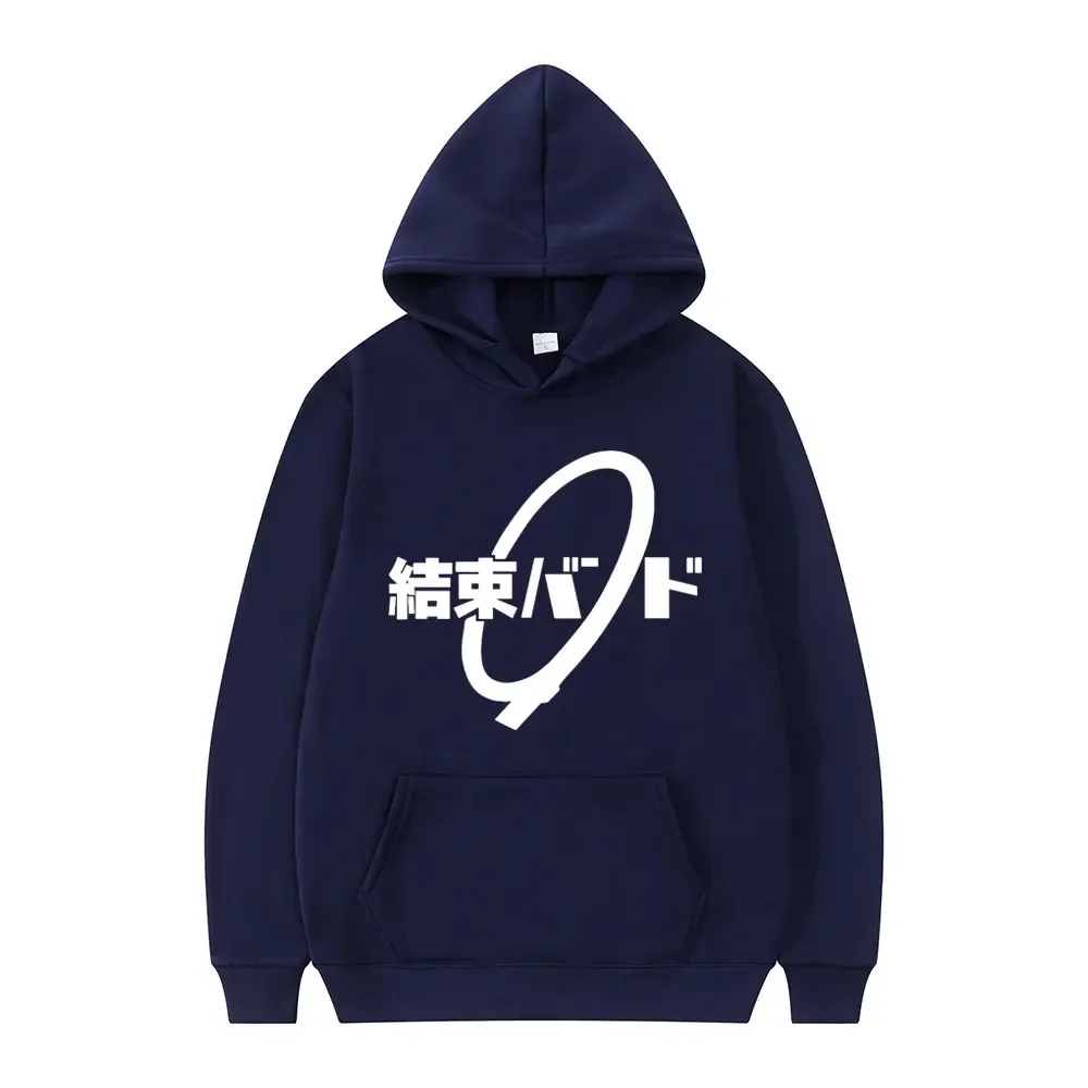 Anime Cos BOCCHI THE ROCK! Hoodie Kessoku Band Logo Couples Hoodies Goto Hitori Ijichi Nijika Cospaly Oversized Long Sleeve Male