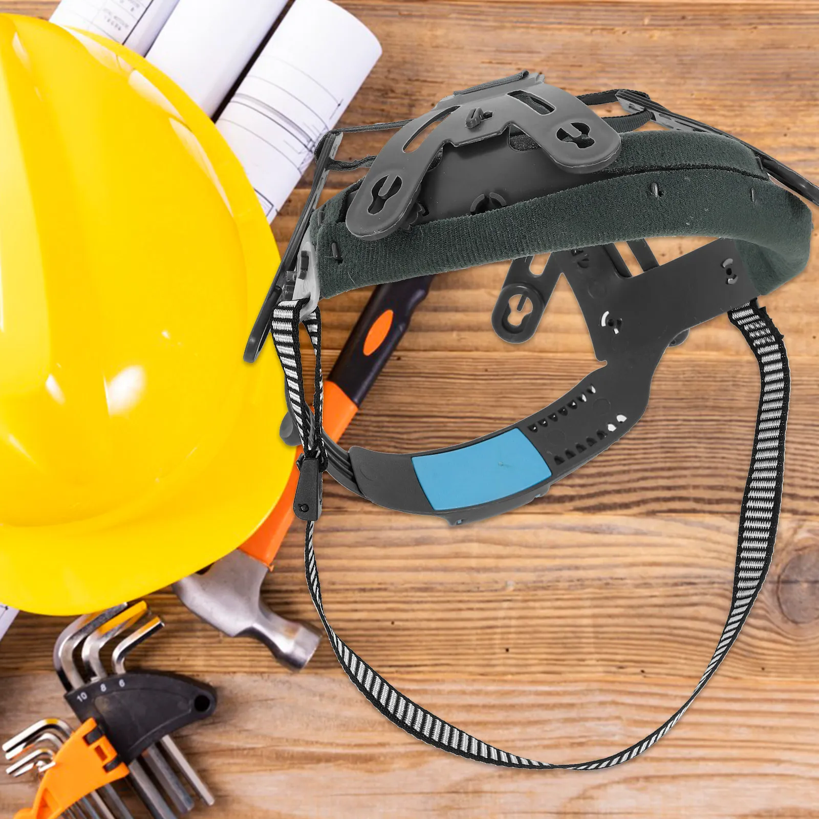 

Safety Suspension Liner Replacement Detachable Sweat Absorbent Hard Hat Insert Adjustable Headgear Replacement Hardhat