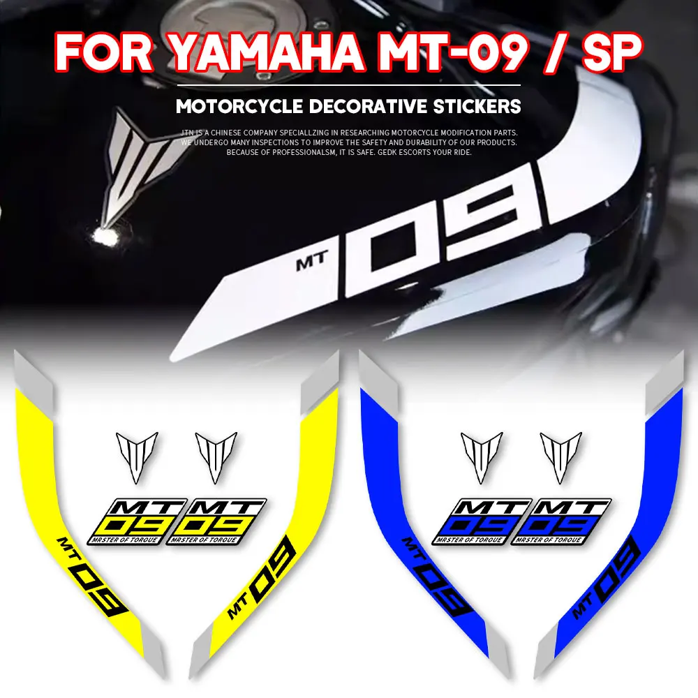 

MT09 Fuel Tank Sticker Waterproof Decal For YAMAHA MT-09 SP 2014 to 2025 + Tank Decorate Stickers Body Decal Accessories