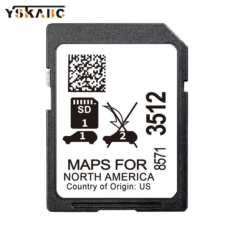 SD-Karte für GM GMC Acadia/Canyon/Sierra/Terrain/Yukon Autoleicherkarte 2024, Sat Nav, Update-Karten, Kanada, USA, Mexiko, Navigation