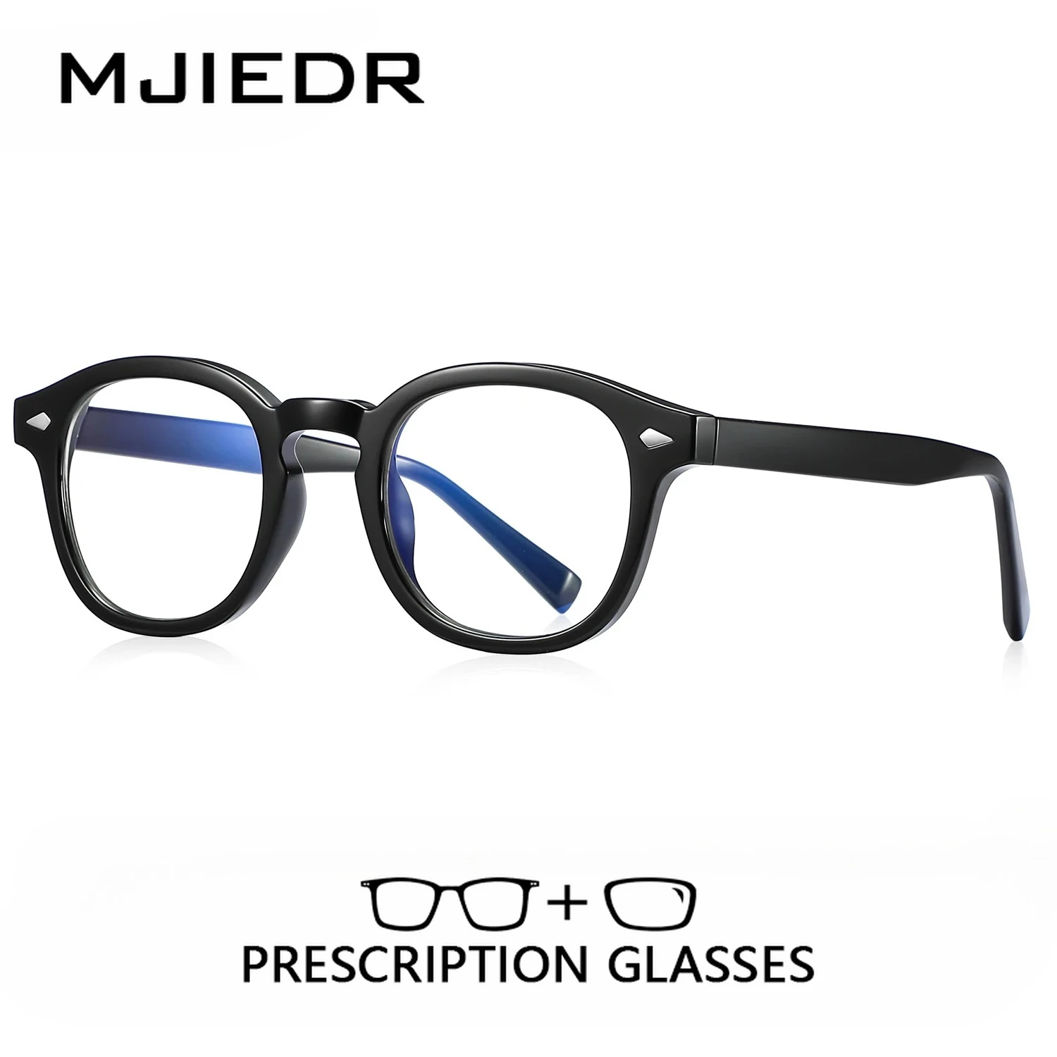 MJIEDR gafas graduadas fotocromáticas redondas de estilo coreano para hombres y mujeres lentes ópticas progresivas con receta personalizada
