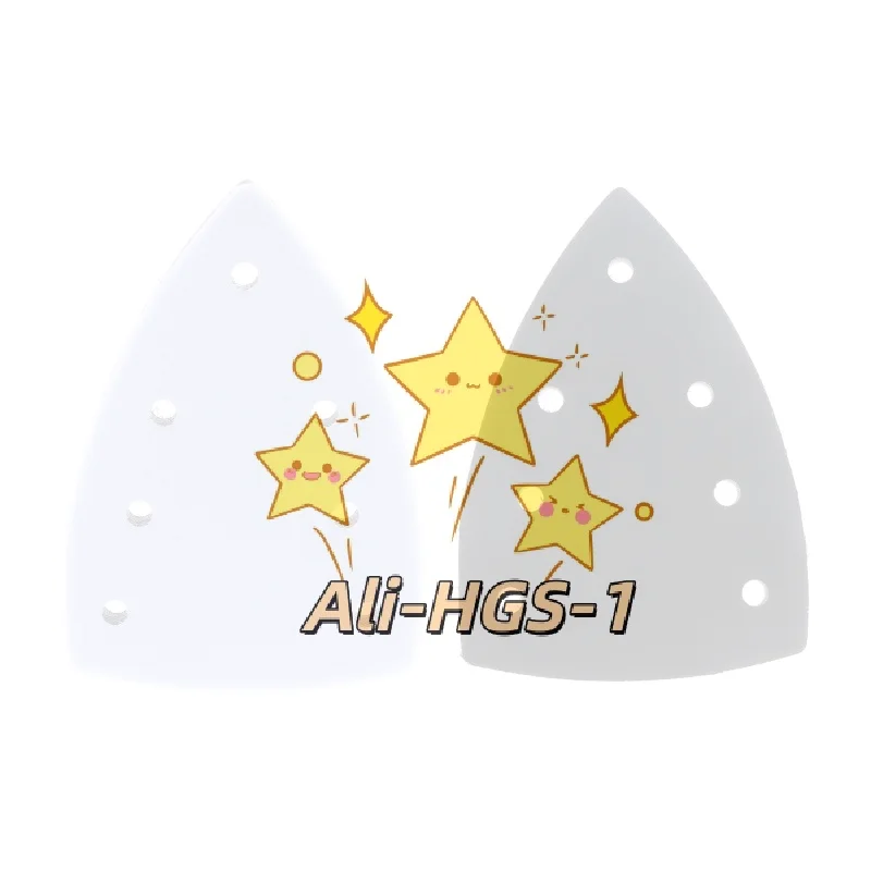 7-Hole Triangle Sanding Pad - Foam Backer Plate for 5-Inch Sander, Fits Hook & Loop Abrasive Discs