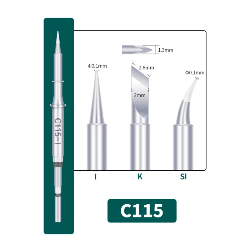 YIHUA-Pointes de fer à souder intégrées série C115, noyau chauffant, conduction thermique efficace, récupération de température, original