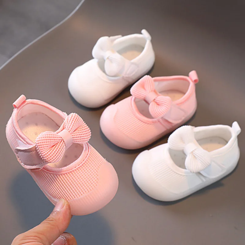 

Baby Girl Toddler Shoes Spring and Autumn Breathable Baby Wear Breathable Mesh 0-1-2 Years Small Fresh Princess Shoes