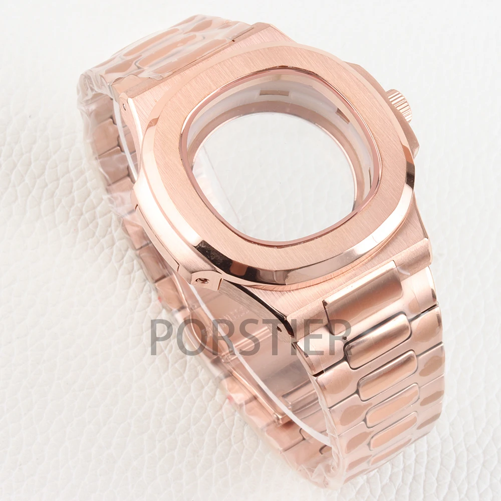 

NH35 Case 40mm Sapphire Glass Waterproof for Seiko NH35 NH36 NH38 Movement Nautilus 29.8mm Dial 316L Stainless Steel 25mm Strap