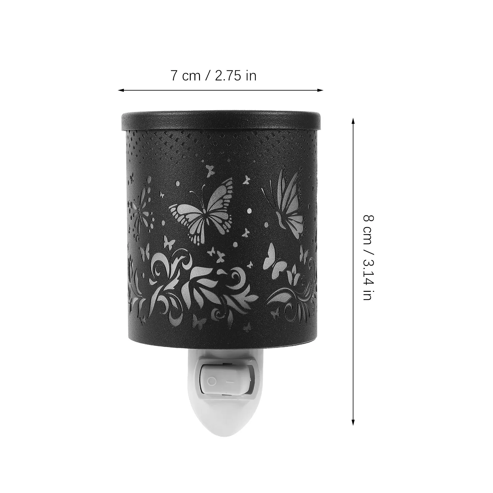 1PC Electric Wax Melt Warmer Wrought Iron Aromatherapy Night Light Plug In Fragrance Oil Burner Home Office Bedroom Decor
