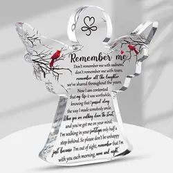 Sympathy Gift Bereavement Angel Red Cardinal Memorial Table Decor