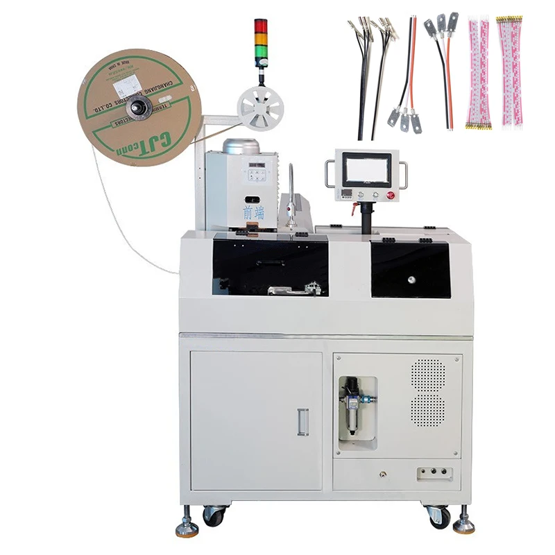 Eastontech EW-8045 Automatic Flat Ribbon Cable Wire Cutting Stripping Double Head Crimping Machine