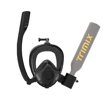 Trimix Lung Tank with Snorkeling Mask 0.5L Sub Mask Stylish Hand Pump Air Compressor is lightweight and easy to carry