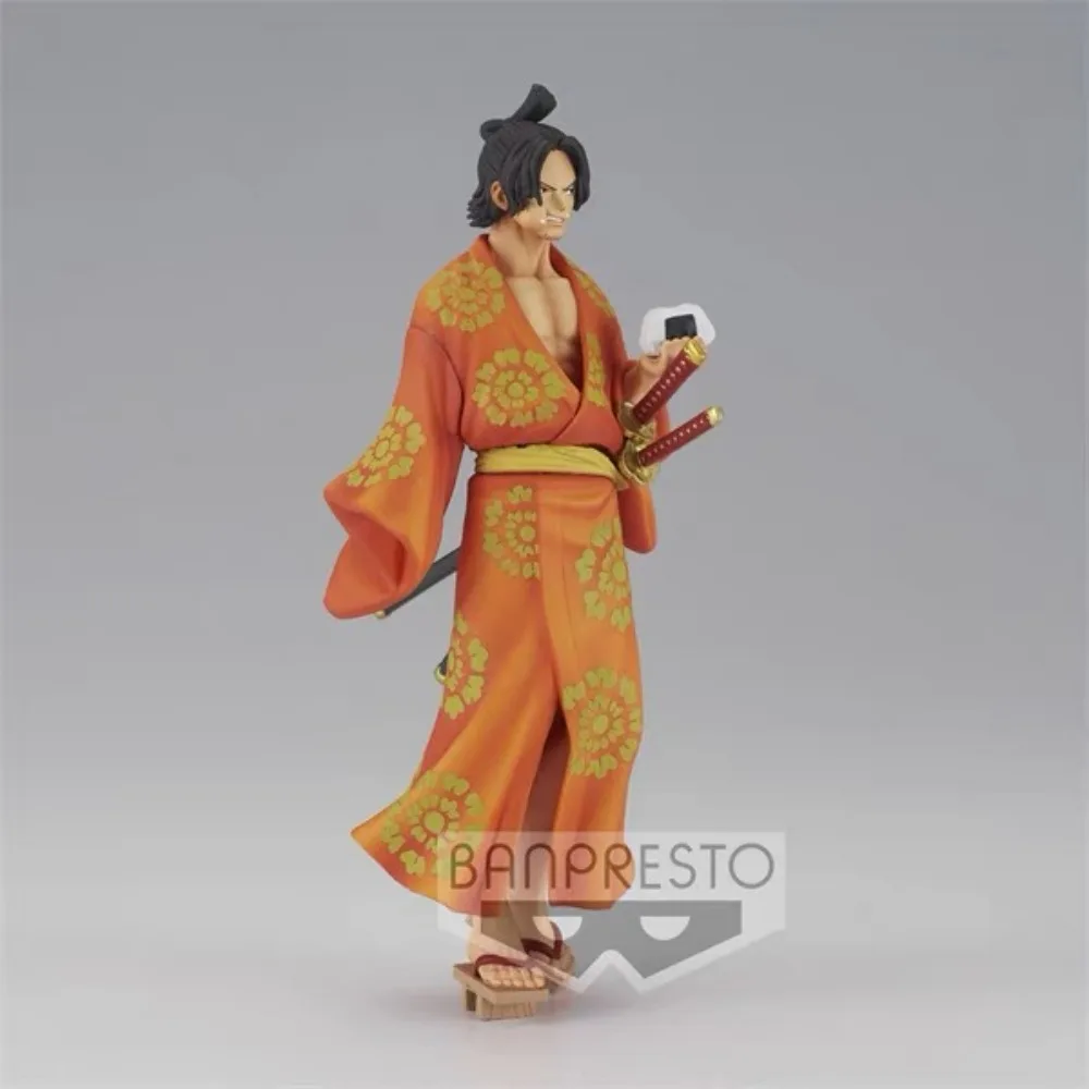 Oryginalna figurka Bandai Magazine One Piece Sabo Portgas·D·Ace Kimono Anime Figurka Akcji Zabawka Ozdoby Figurki Zabawki